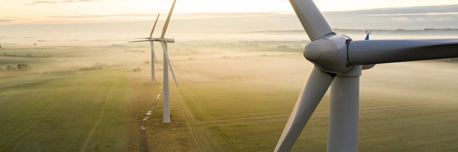 Imagen de una fuente de energía sostenible