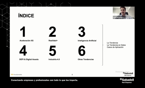 Imagen del webinar de Sabadell Hub Empresa